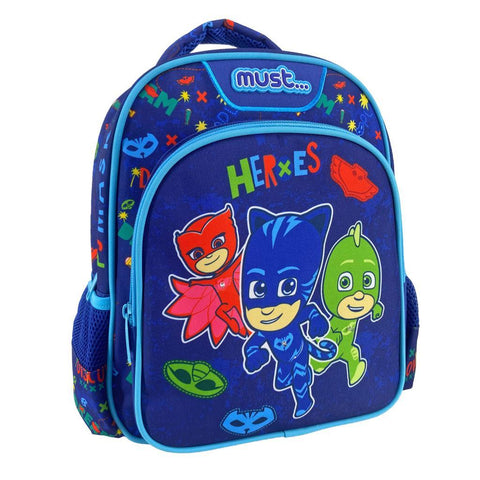 Σχολική Τσάντα Πλάτης Νηπίου 27x10x31εκ 2 Θήκες PJ Masks Heroes Must (484273) - Fun Planet