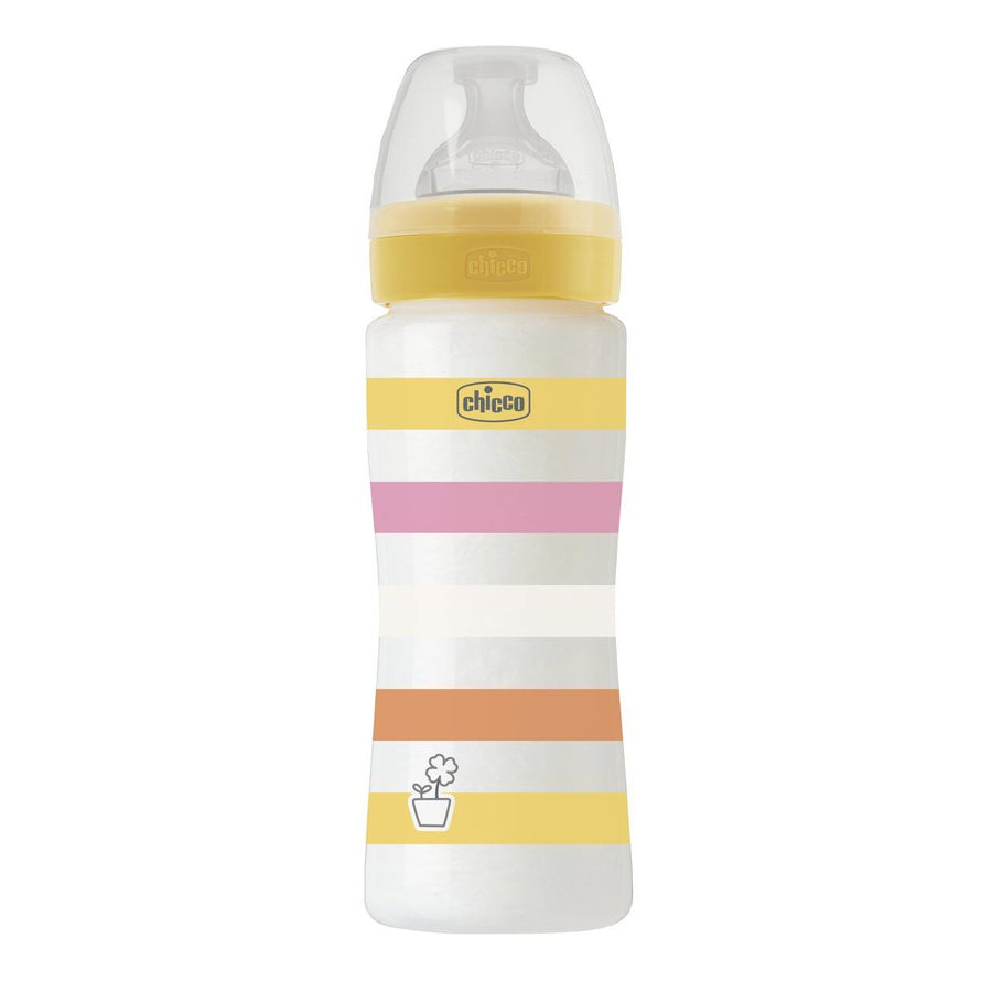 Chicco Πλαστικό Μπιμπερό Well Being Κατά των Κολικών Ροζ 330ml (A60-28637-11) - Fun Planet