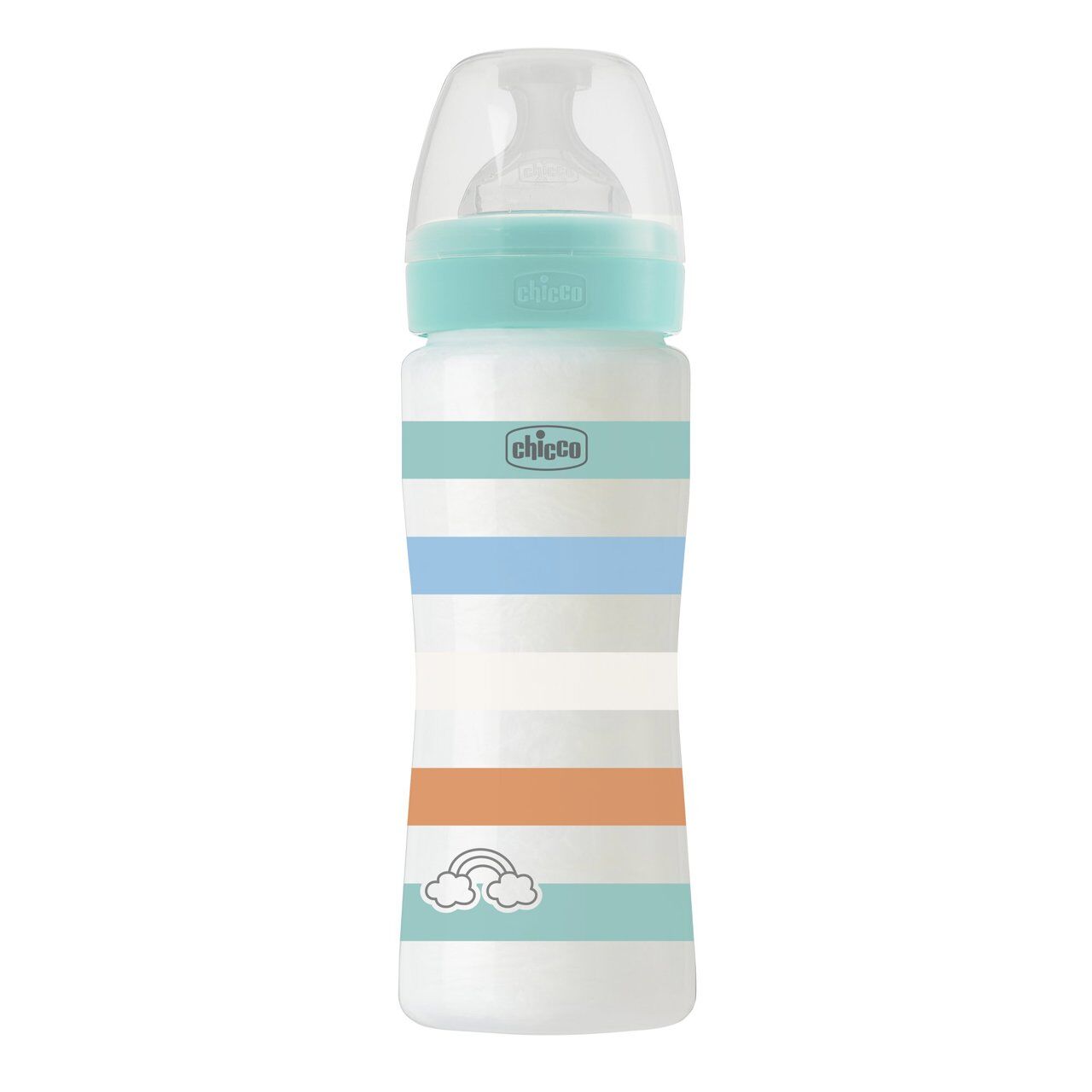Chicco Πλαστικό Μπιμπερό Well Being Κατά των Κολικών Μπλε 330ml (A60-28637-21) - Fun Planet