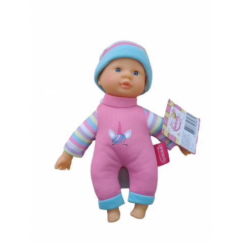 Bambolina Κούκλα Μαλακό Μωρό Ροζ 20εκ (BD1800) - Fun Planet