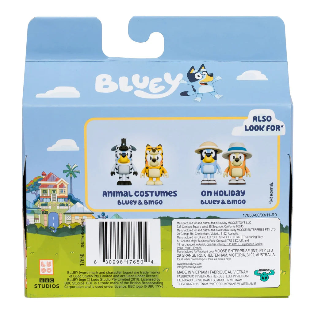 Bluey Φιγούρες Σετ 2 Pack Fishing with Grandad Bluey & Grandad (17650) - Fun Planet