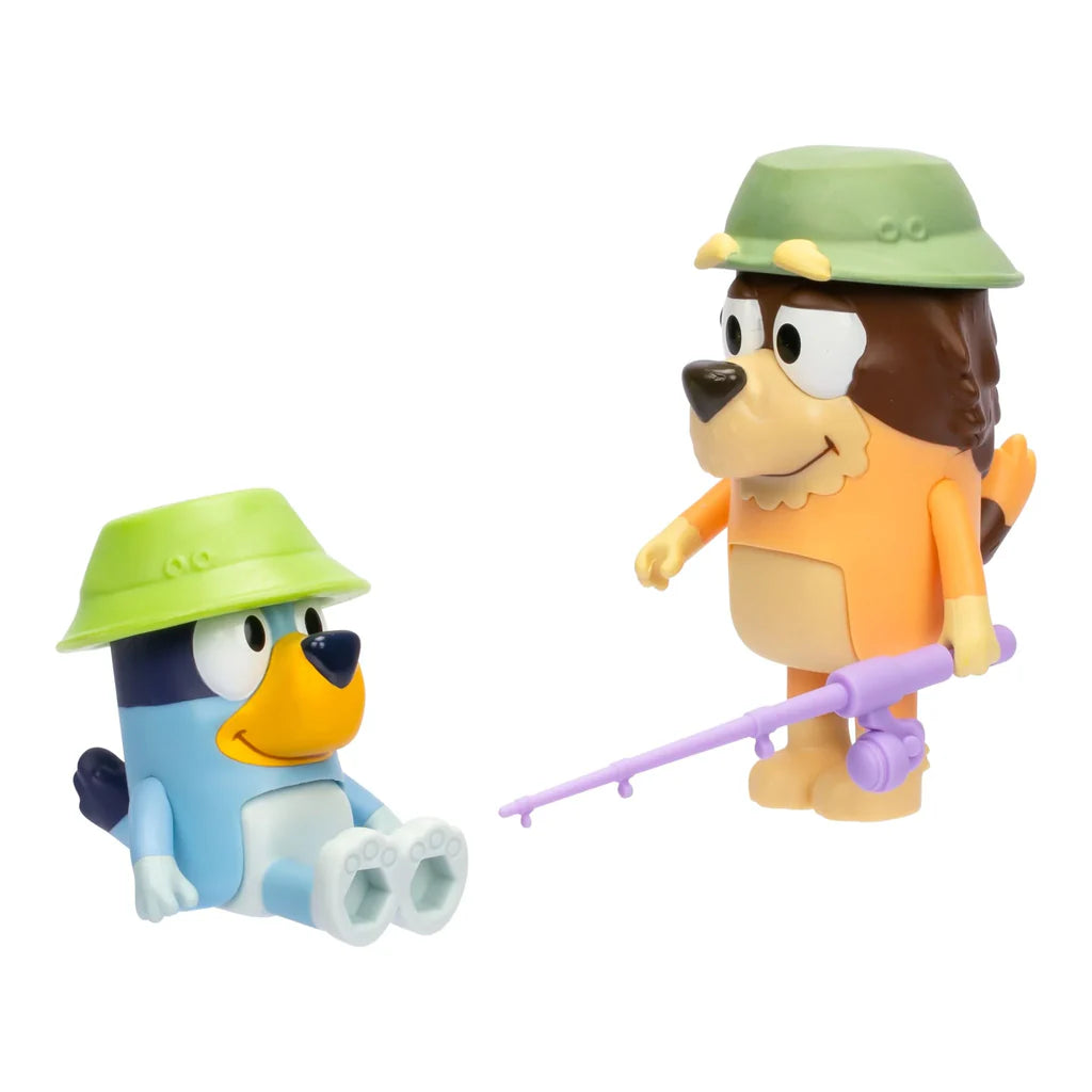 Bluey Φιγούρες Σετ 2 Pack Fishing with Grandad Bluey & Grandad (17650) - Fun Planet