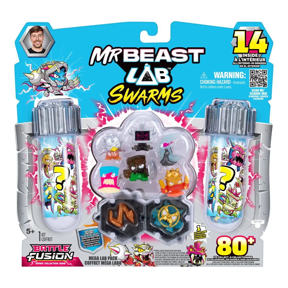 Mr Beast Lab Swarms S4 Mega Lab Φιγούρες Battle Fushion 14 Pack (MBE01000)