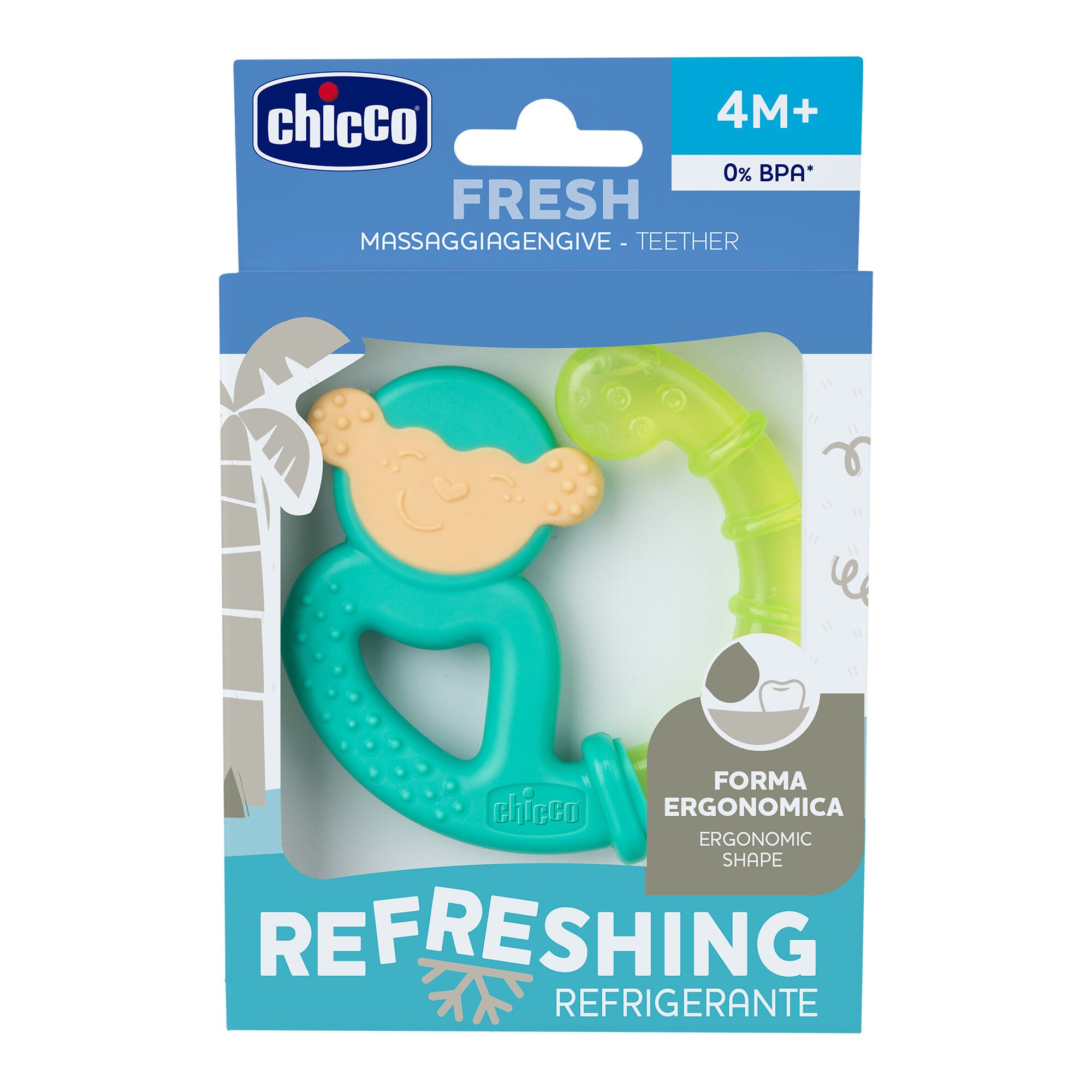 Chicco Βρεφικός Μασητικός Κρίκος Οδοντοφυΐας Σιλικόνης Mix (C05-28130-30) - Fun Planet