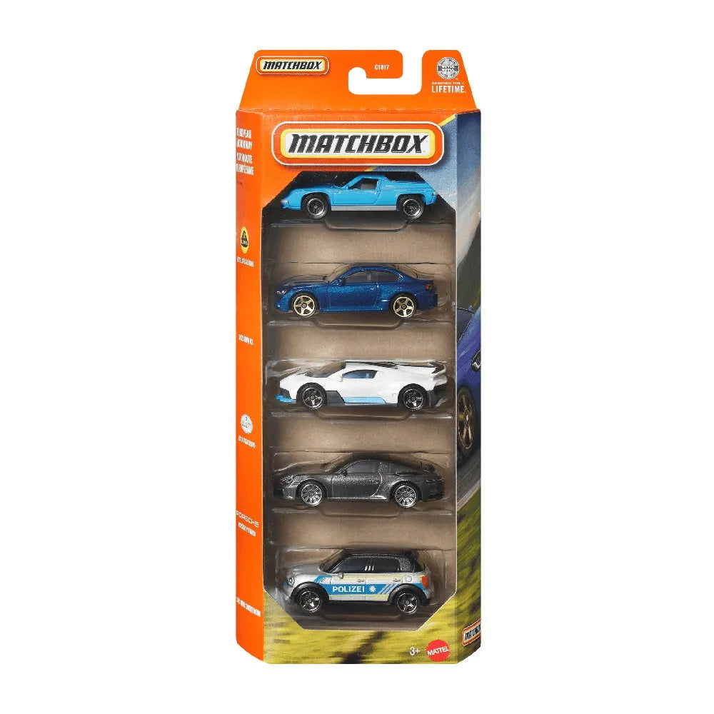 Matchbox Cars Set of 5 MBX Convertible Cruisers (JBX30)