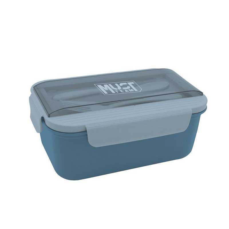 Φαγητοδοχείο 1500ml PP Πλαστικό Με Κουτάλι Και Πιρούνι Μπλε (586529) - Fun Planet