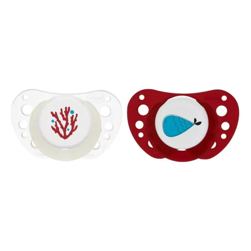 Chicco Pacifiers Air PhysioForma Beige - Bordeaux 2 pieces (C20-75086-91)