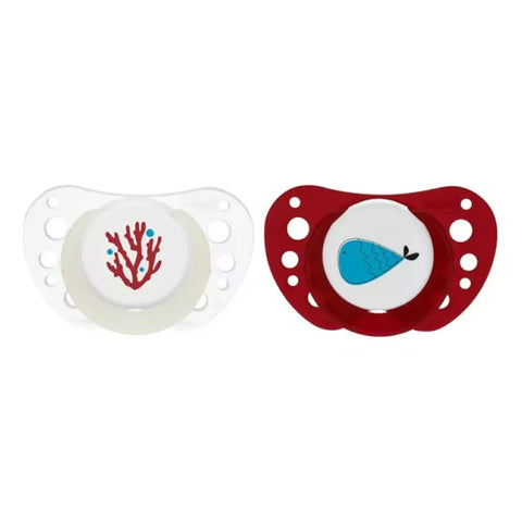 Chicco Πιπίλες Air PhysioForma Μπεζ - Μπορντώ 2 τεμάχια (C20-75086-91)