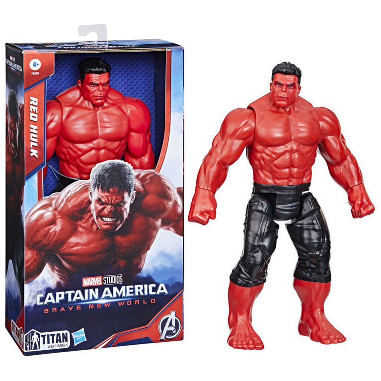 Marvel Captain America: Brave New World - Titan Heroes Red Hulk Villain Figure (F9299) - Fun Planet