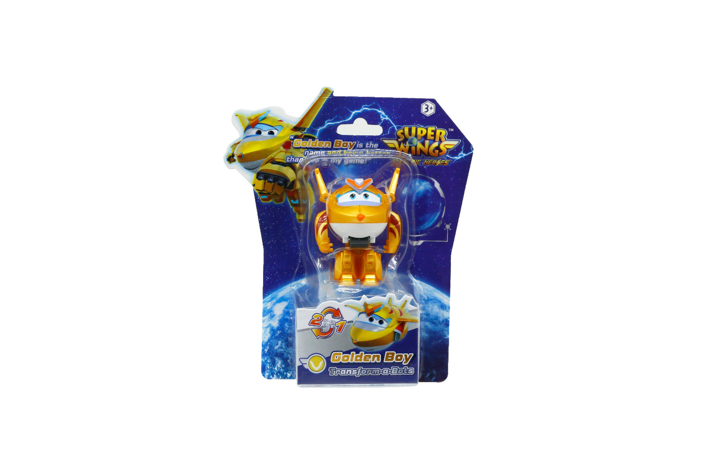 Super Wings Electric Heroes Transform A Bot Golden Boy (780031)