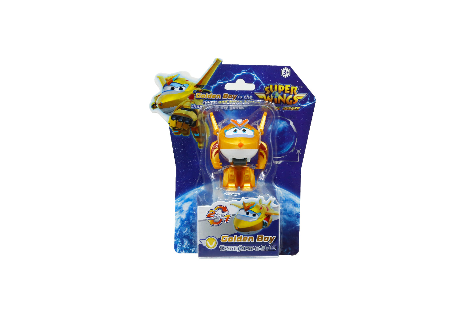 Super Wings Electric Heroes Transform A Bot Golden Boy (780031)