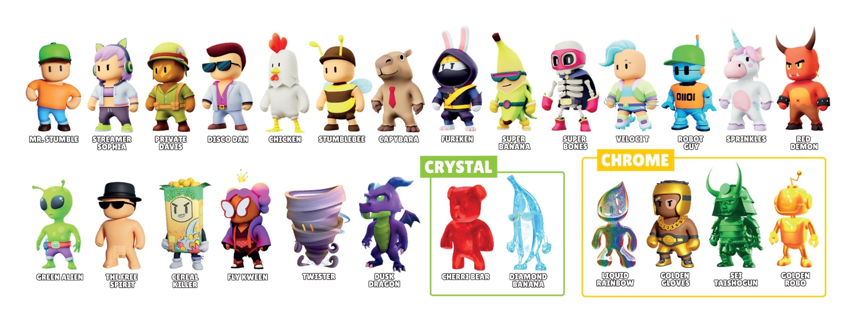 Stumble Guys 3D Mini Figures Series 2 Foil Bag Σακουλάκι (437) - Fun Planet