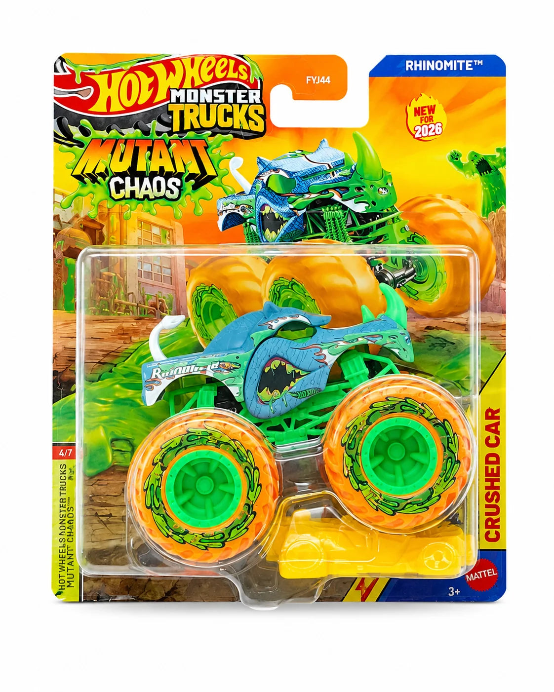 Hot Wheels Oχήματα Monster Trucks Mutant Rhinomite (JHY57)