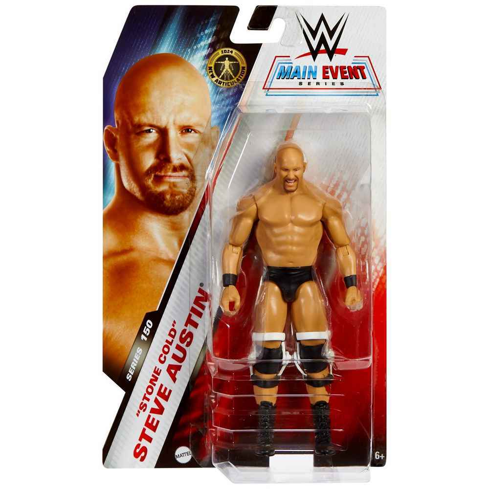 WWE Φιγούρα 17εκ Main Event Series 150 "Stone Cold" Steve Austin (HTW59) - Fun Planet