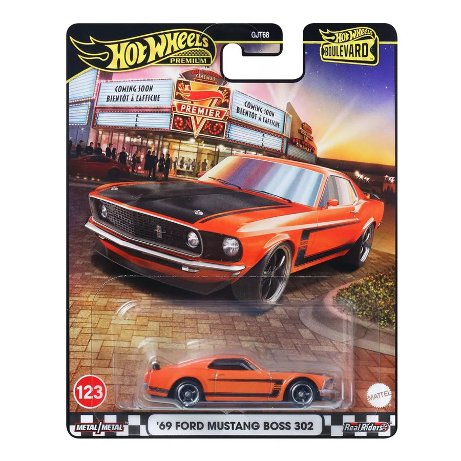 Hot Wheels Premium Boulevard Αυτοκινητάκι Συλλεκτικό '69 Ford Mustang Boss 302 (JBL20) - Fun Planet