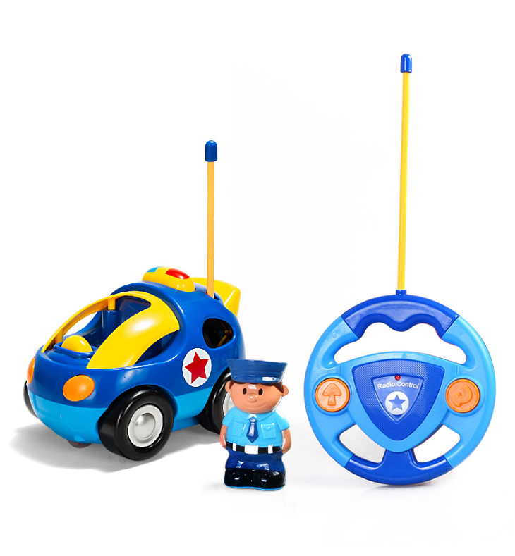 Τηλεκατευθυνόμενο Cartoon Car Όχημα Αστυνομίας με Φιγούρα (27899)