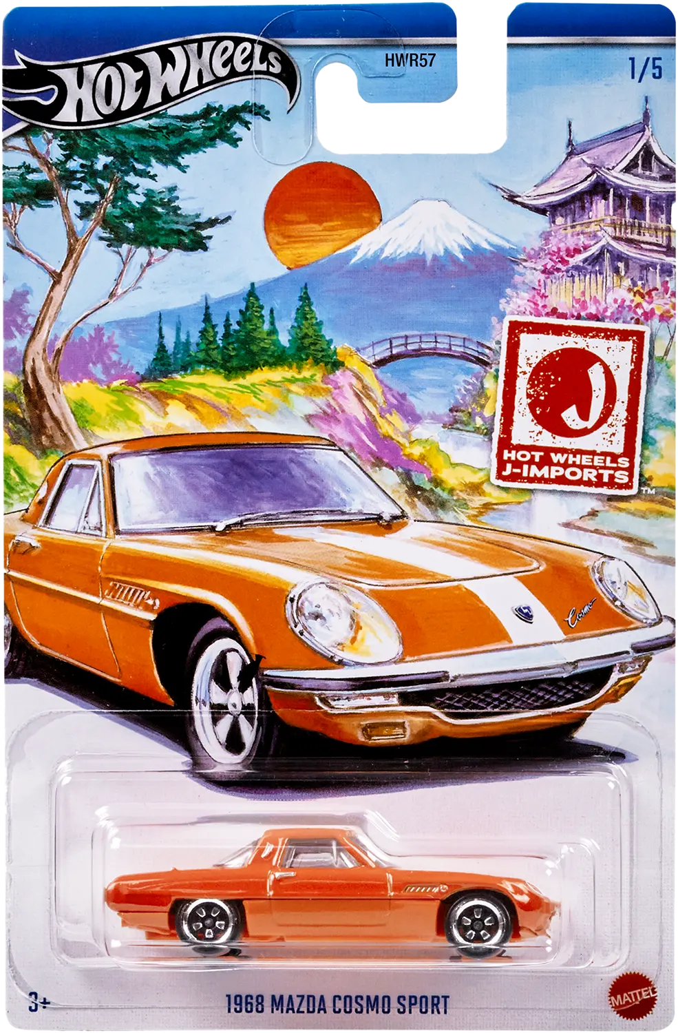 Hot Wheels Cars J-Imports 1968 Mazda Cosmo Sport (HRT00)