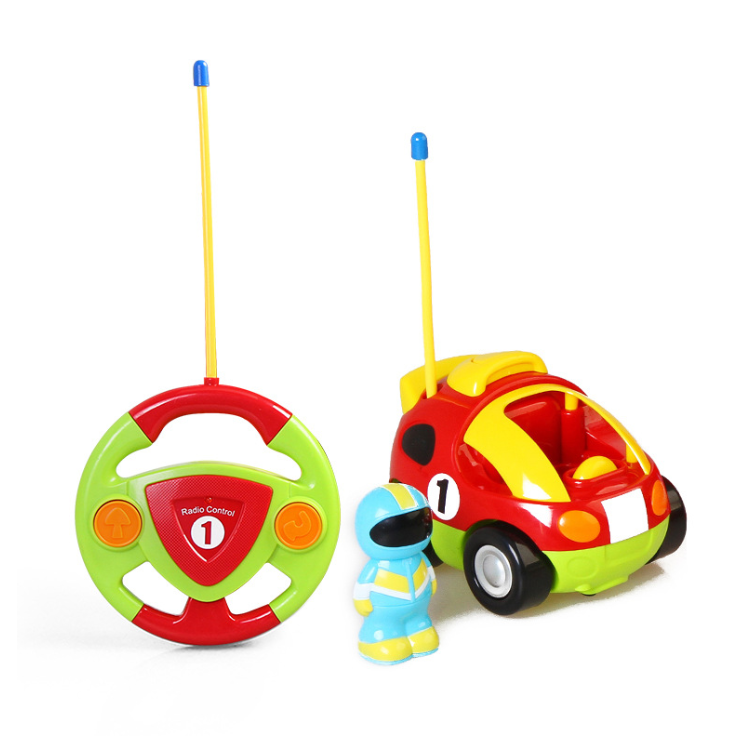 Τηλεκατευθυνόμενο Cartoon Car Όχημα Αγωνιστικό Κόκκινο με Φιγούρα (27899)