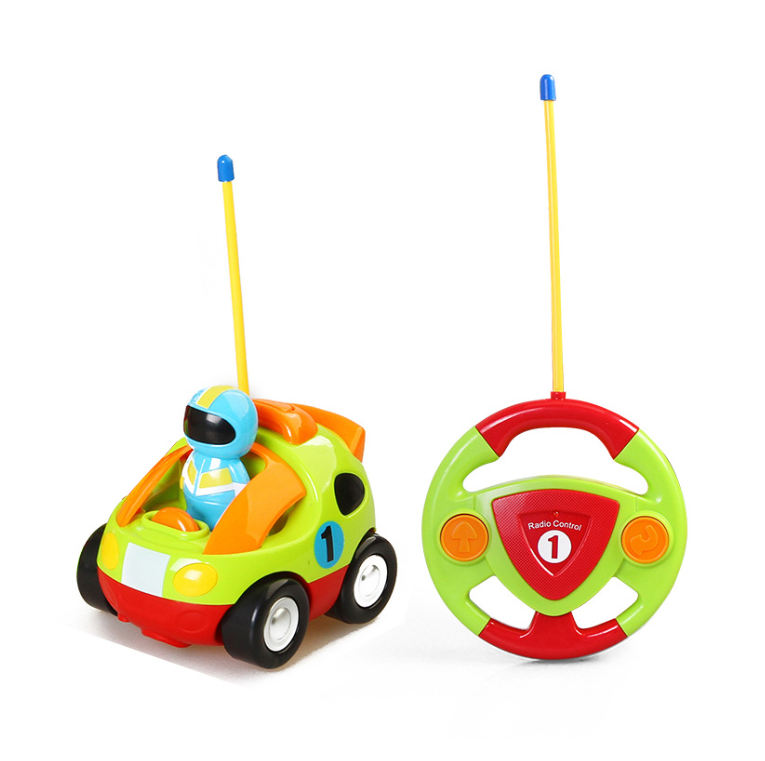 Τηλεκατευθυνόμενο Cartoon Car Όχημα Αγωνιστικό Πράσινο με Φιγούρα (27899)