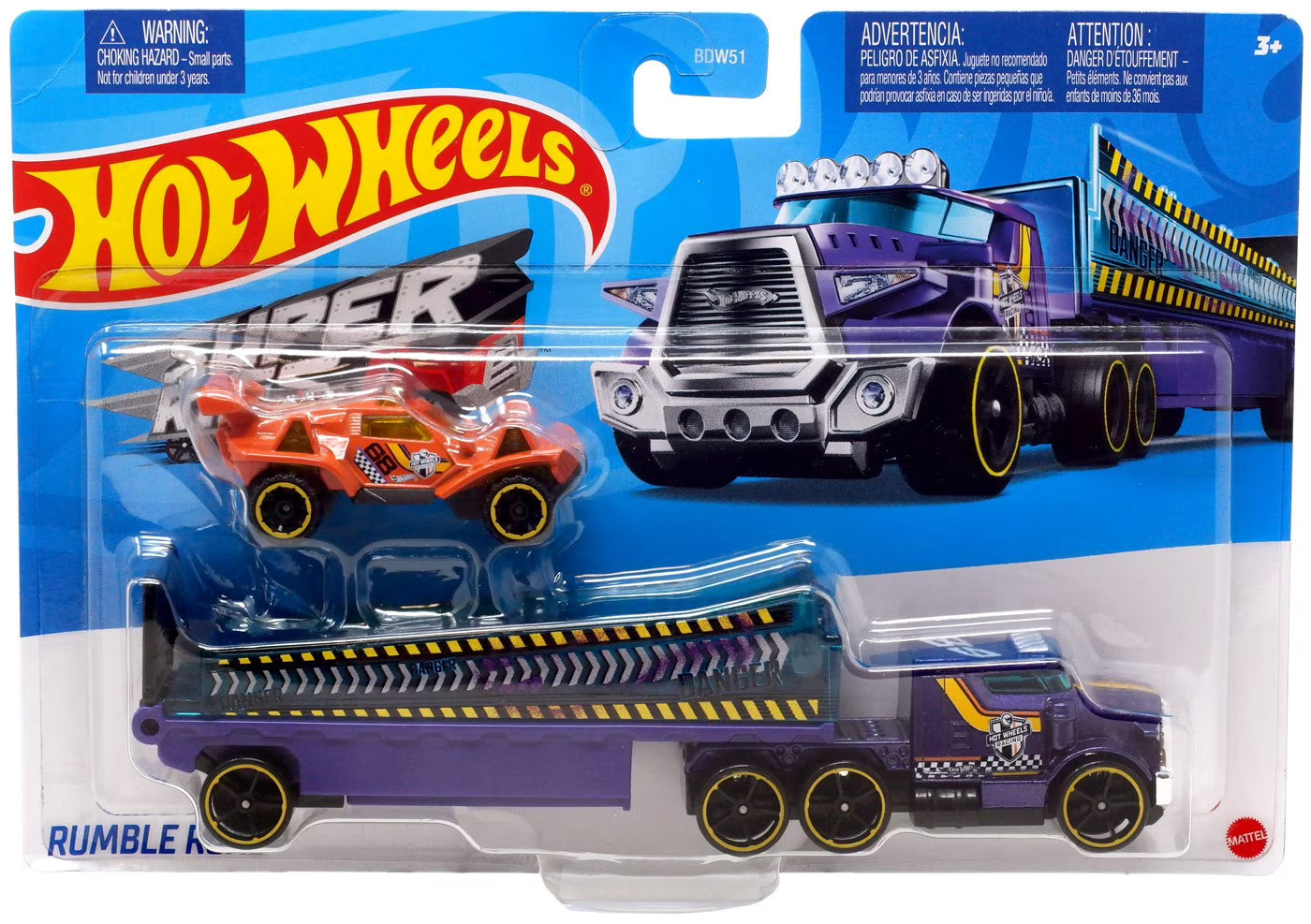 Hot Wheels Mainline Super Truck Baja Battalion (HMF94)