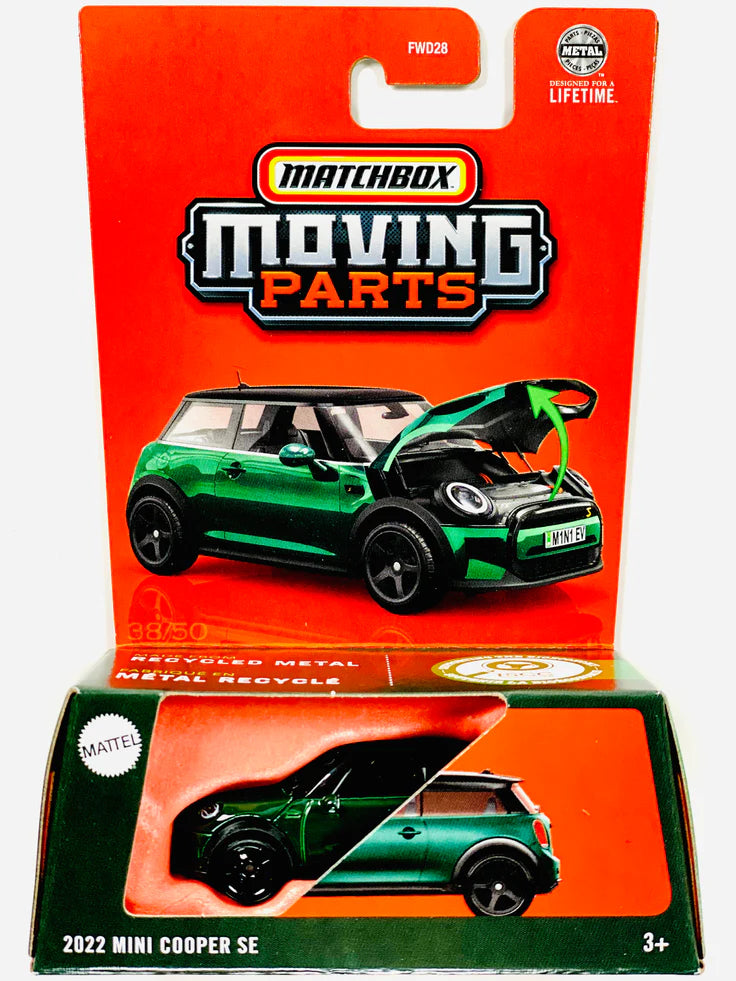 Matchbox Αυτοκινητάκια Moving Parts Με Ανοιγόμενα Μέρη 2022 Mini Cooper SE (JBW79) - Fun Planet