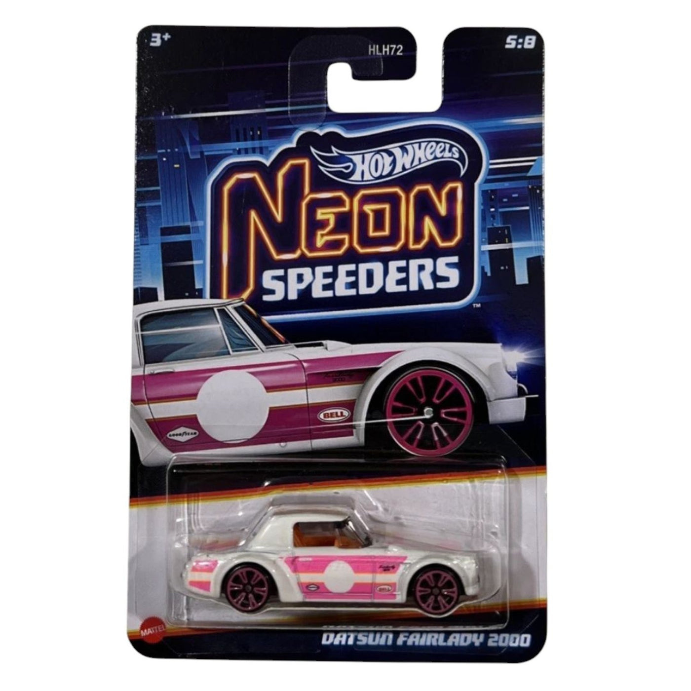 Hot Wheels Νeon Speeders Αυτοκινητάκι Datsun Fairlady 2000 (JCB04) - Fun Planet