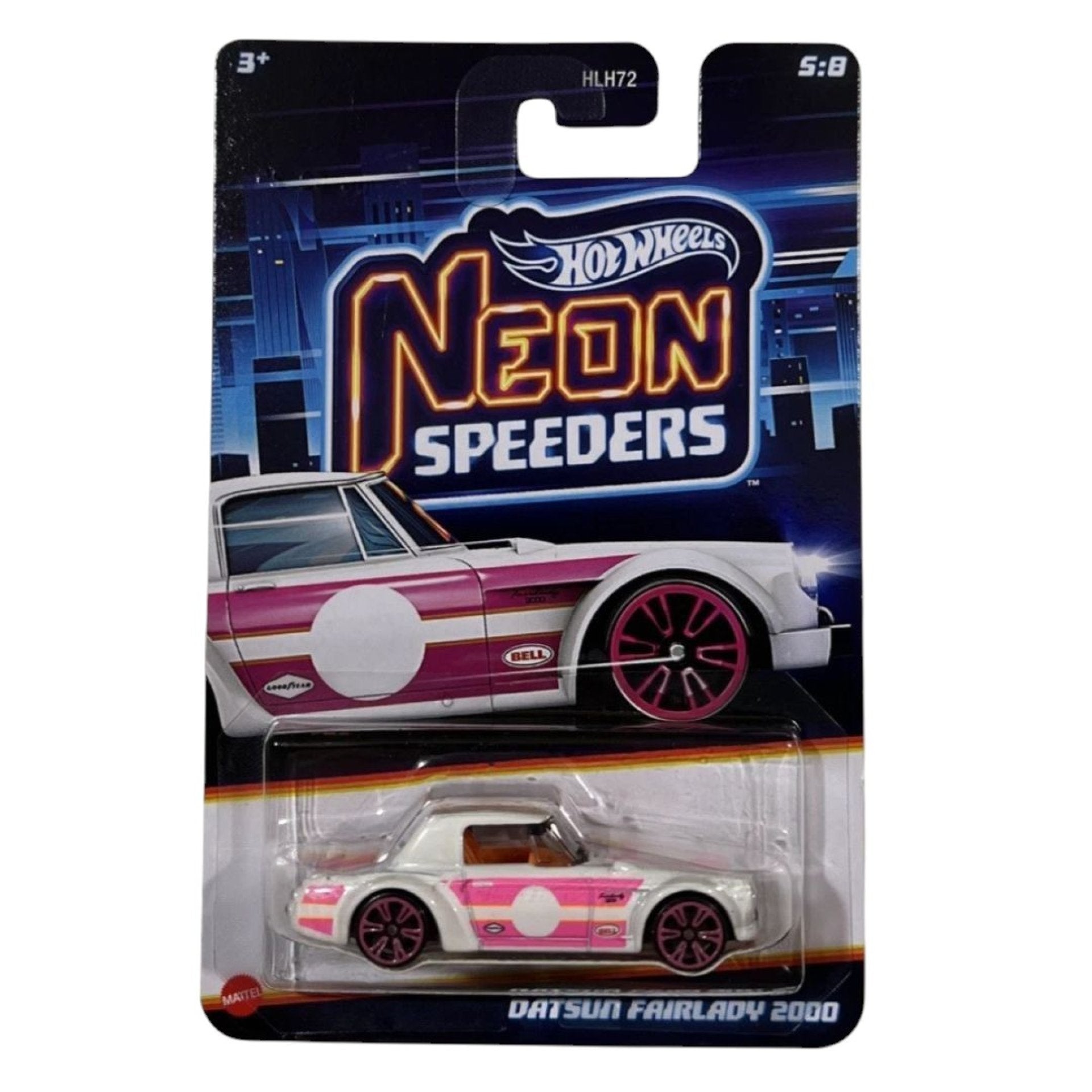 Hot Wheels Νeon Speeders Αυτοκινητάκι Datsun Fairlady 2000 (JCB04) - Fun Planet