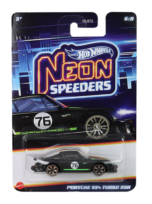 Hot Wheels Νeon Speeders Αυτοκινητάκι Porsche 934 Turbo RSR (JCB05) - Fun Planet