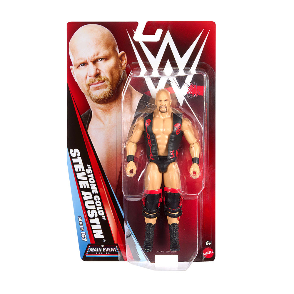 WWE Φιγούρα 17εκ Main Event Series "Stone Cold" Steve Austin (JHJ27)