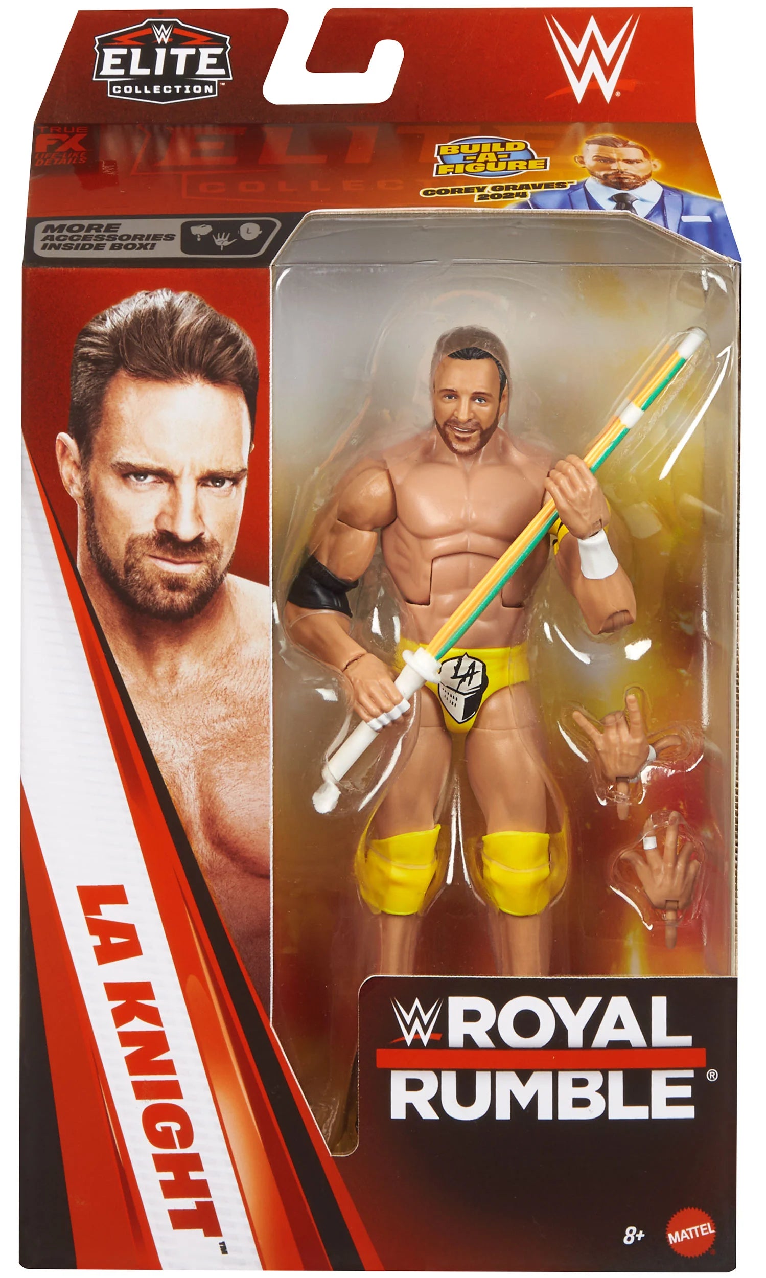 WWE Φιγούρα 17εκ Elite Collection Royal Rumble LA Knight (JHX71)