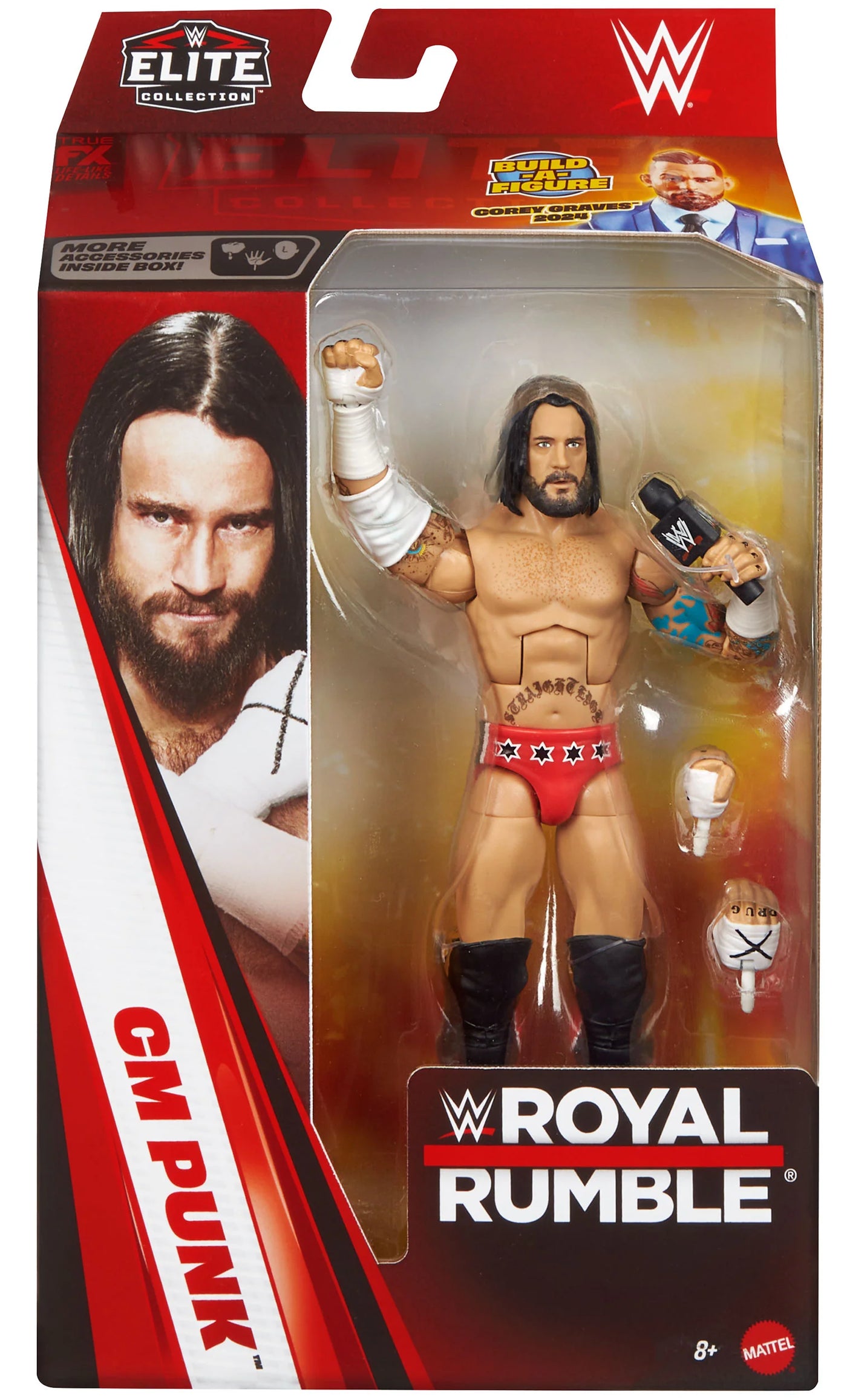 WWE Φιγούρα 17εκ Elite Collection Royal Rumble CM Punk (JHX72)