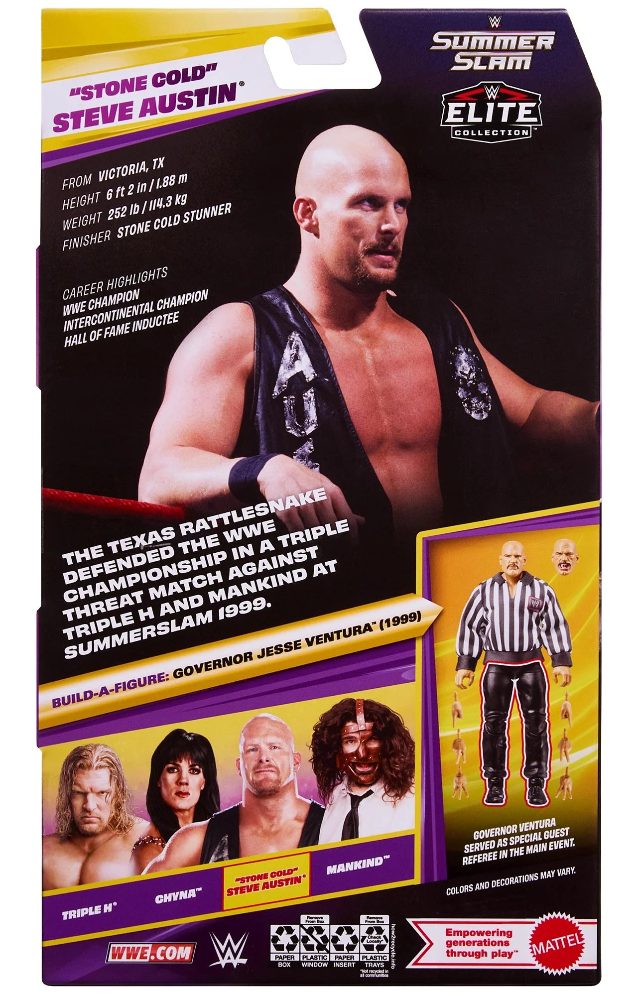 WWE Figure 17cm Main Event Series 150 "Stone Cold" Steve Austin (HTW59)