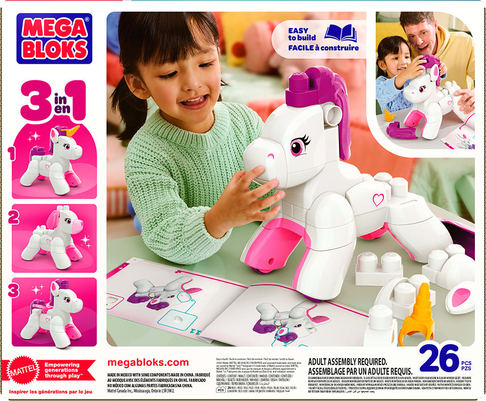 Mega Bloks Μονόκερος 3σε1 26 τεμάχια (JKG36)