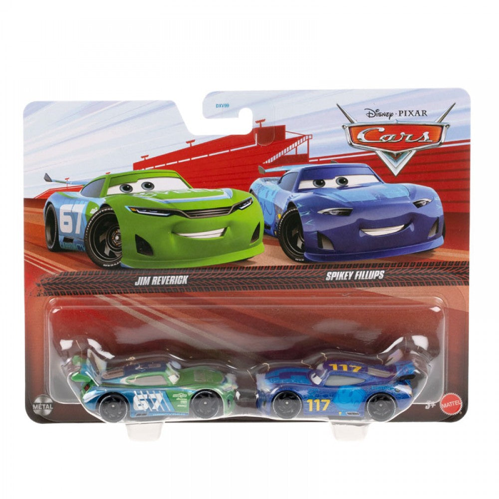 Disney Pixar Cars Αυτοκινητάκια Σετ 2 Jim Reverick & Spikey Fillups (JKW70) - Fun Planet