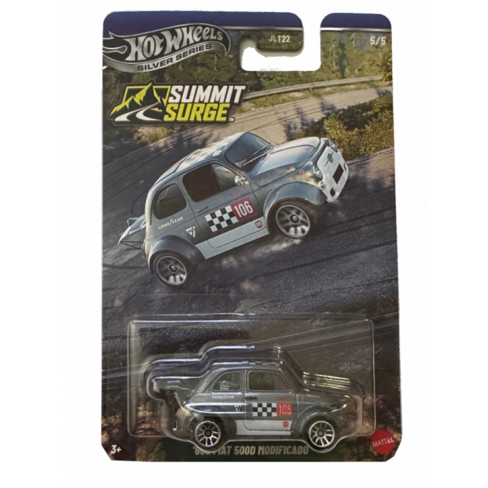 Hot Wheels Silver Series Summit Surge Hill Climbers Αυτοκινητάκια '60s Fiat 500D Modificado(JKX70) - Fun Planet