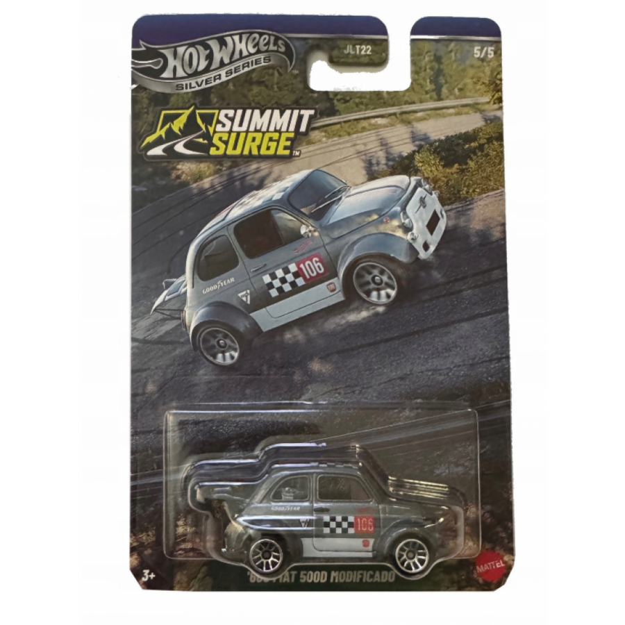 Hot Wheels Silver Series Summit Surge Hill Climbers Αυτοκινητάκια '60s Fiat 500D Modificado(JKX70) - Fun Planet