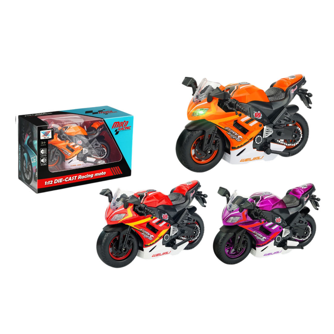 Μηχανή Μεταλλική Friction με Φως και Ήχο 1 τεμάχιο (K312A1) - Fun Planet