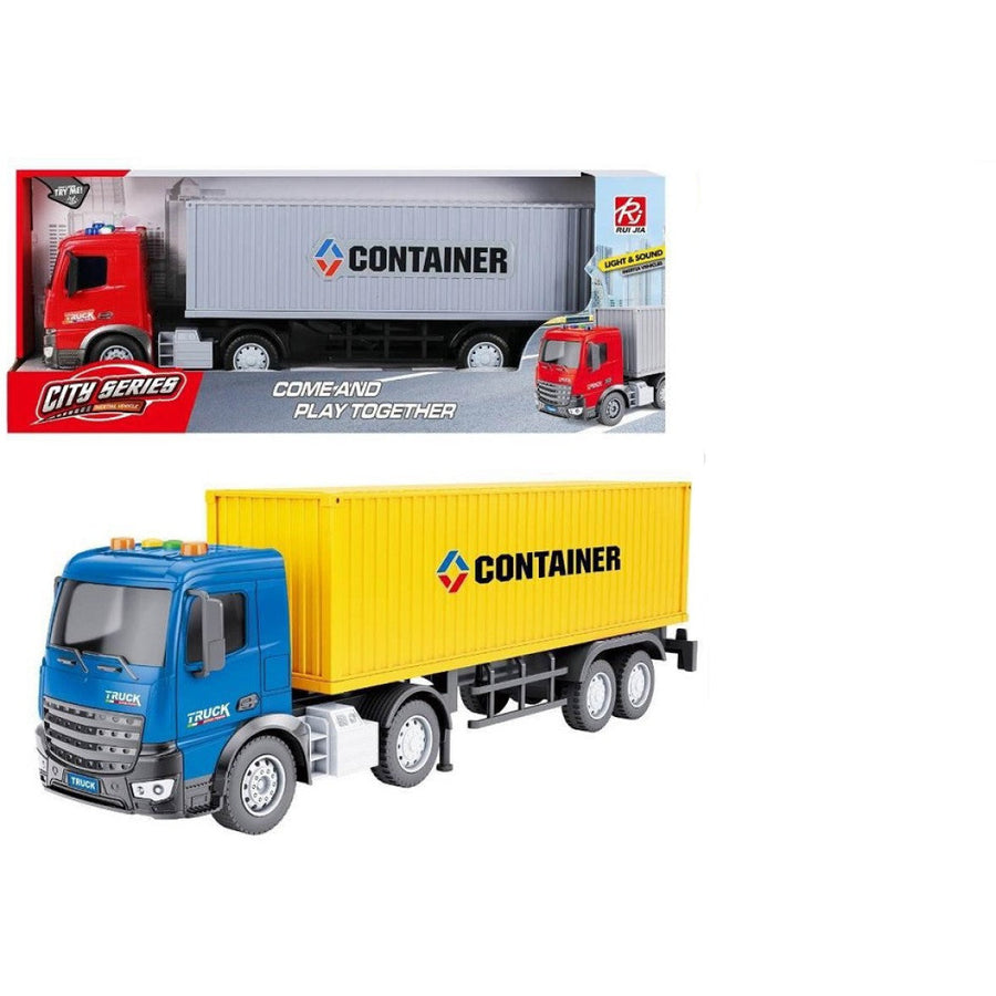 Φορτηγό Container 1:18 Friction με Φώτα και Ήχους (RJ3363)