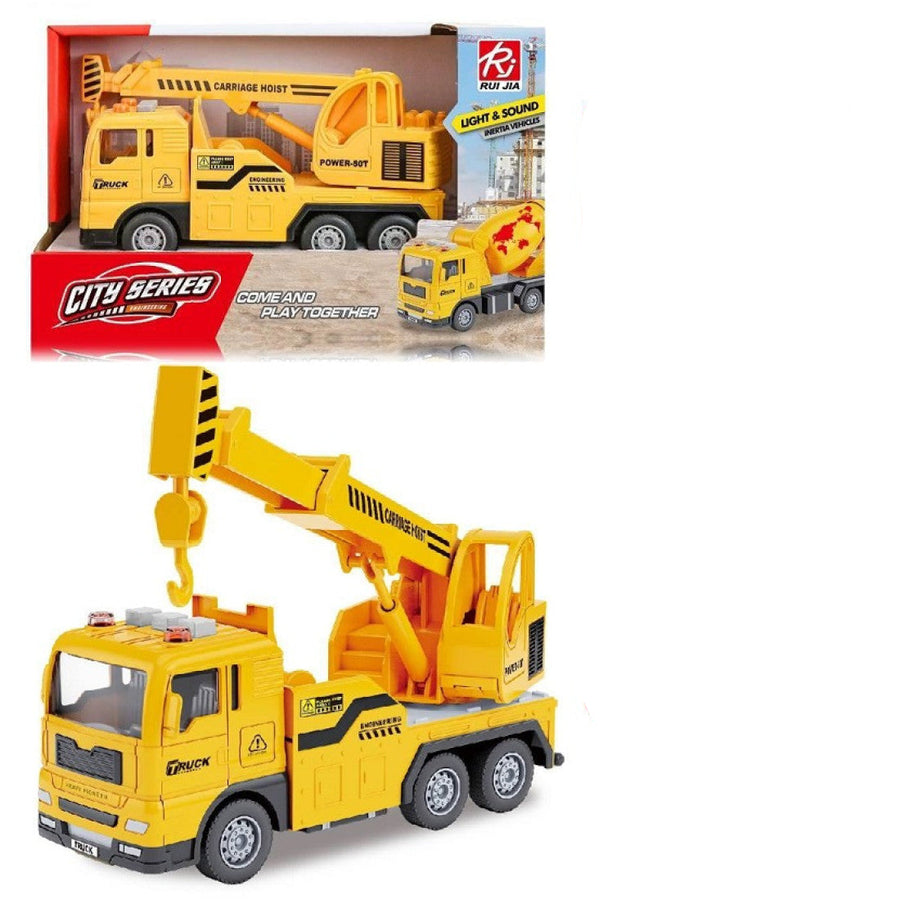 Φορτηγό Γερανός 21cm Friction με Φώτα και Ήχους (RJ6824-7)