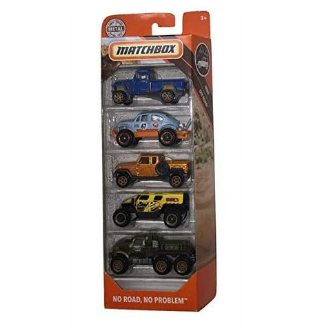Matchbox Aυτοκινητάκια Σετ των 5 No Road, No Problem (HVT81) - Fun Planet