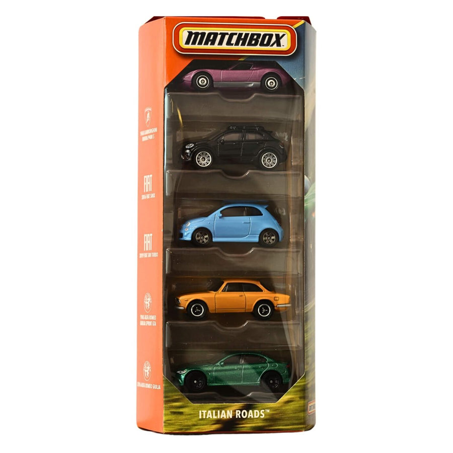 Matchbox Aυτοκινητάκια Σετ των 5 Italian Roads (JBX20) - Fun Planet