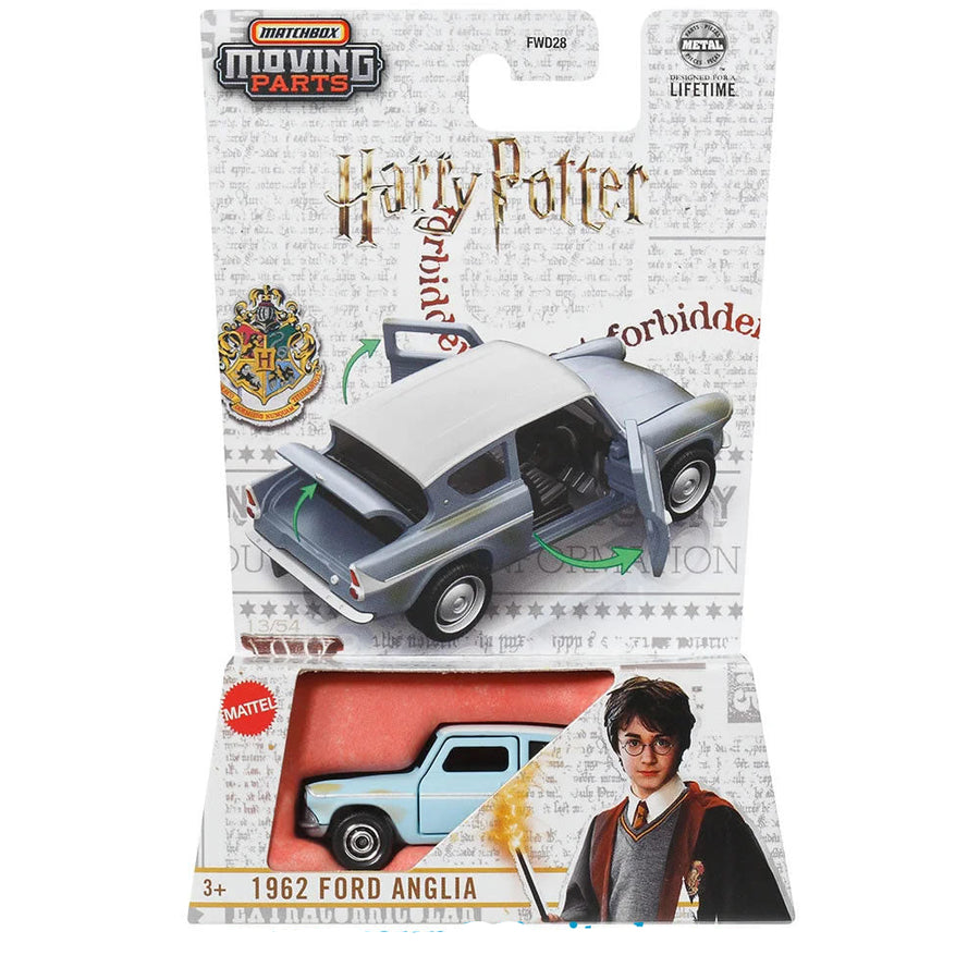 Matchbox Αυτοκινητάκια Moving Parts Με Ανοιγόμενα Μέρη Harry Potter 1962 Ford Anglia (JCB34)