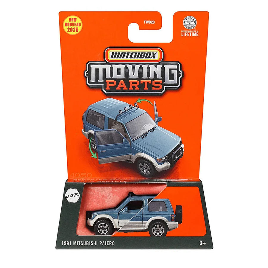 Matchbox Αυτοκινητάκια Moving Parts Με Ανοιγόμενα Μέρη 1991 Mitsubishi Pajero (JBW66)