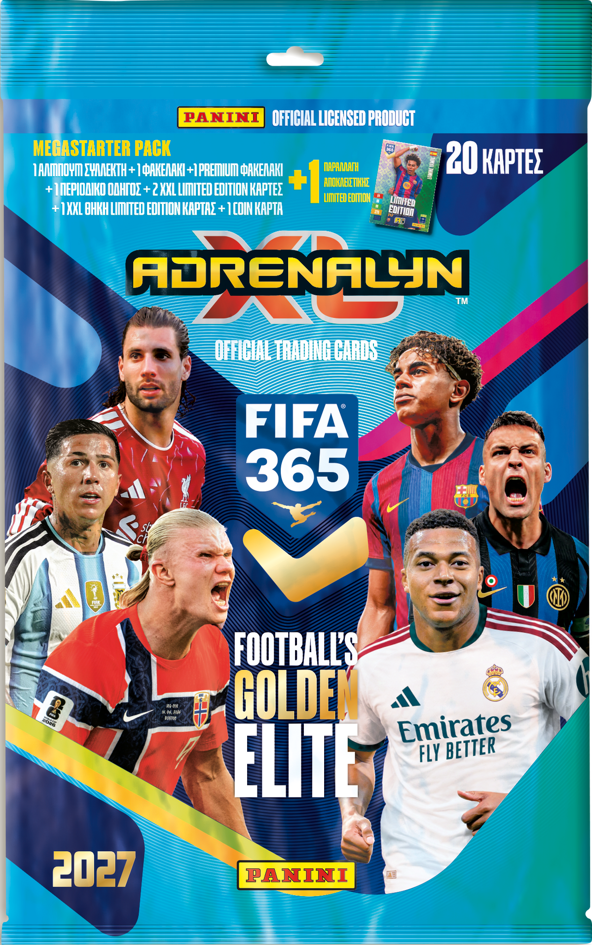 Panini FIFA 365 2027 Adrenalyn XL Κάρτες Panini Mega Starter Pack Άλμπουμ (PA.AL.FI.227)