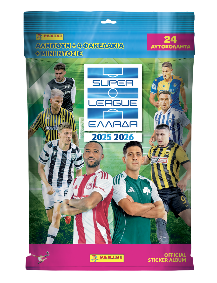 Panini Super League 2026 Starter Pack Αυτοκόλλητα (PA.AL.SU.026) - Fun Planet