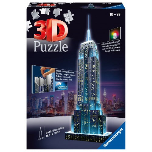 3D Puzzle Night Edition 216 τεμάχια Empire State Building (12566) - Fun Planet