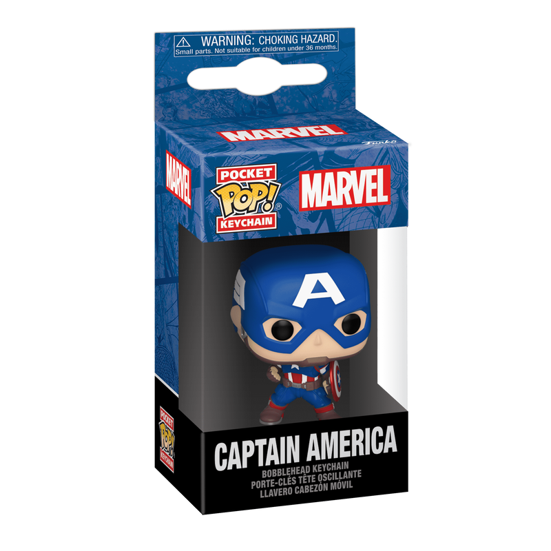 Funko Pocket Pop: Marvel New Classics - Captain America Vinyl Figure Keychain (82492) - Fun Planet