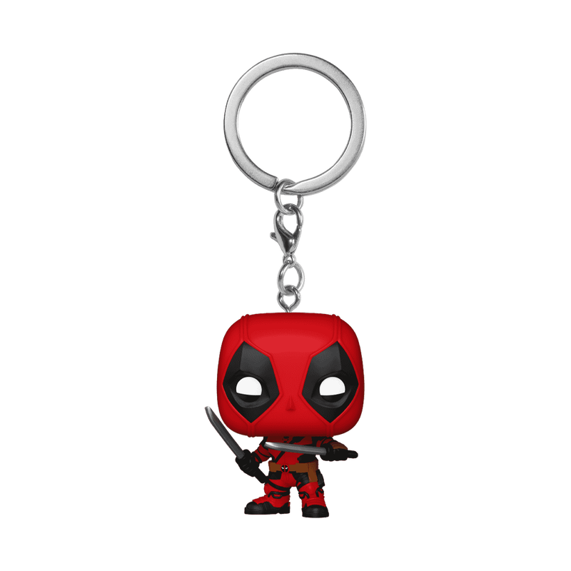 Funko Pocket Pop! Marvel: Deadpool Wolverine - Deadpool Bobble Head Vinyl Figure Keychain (79764) - Fun Planet