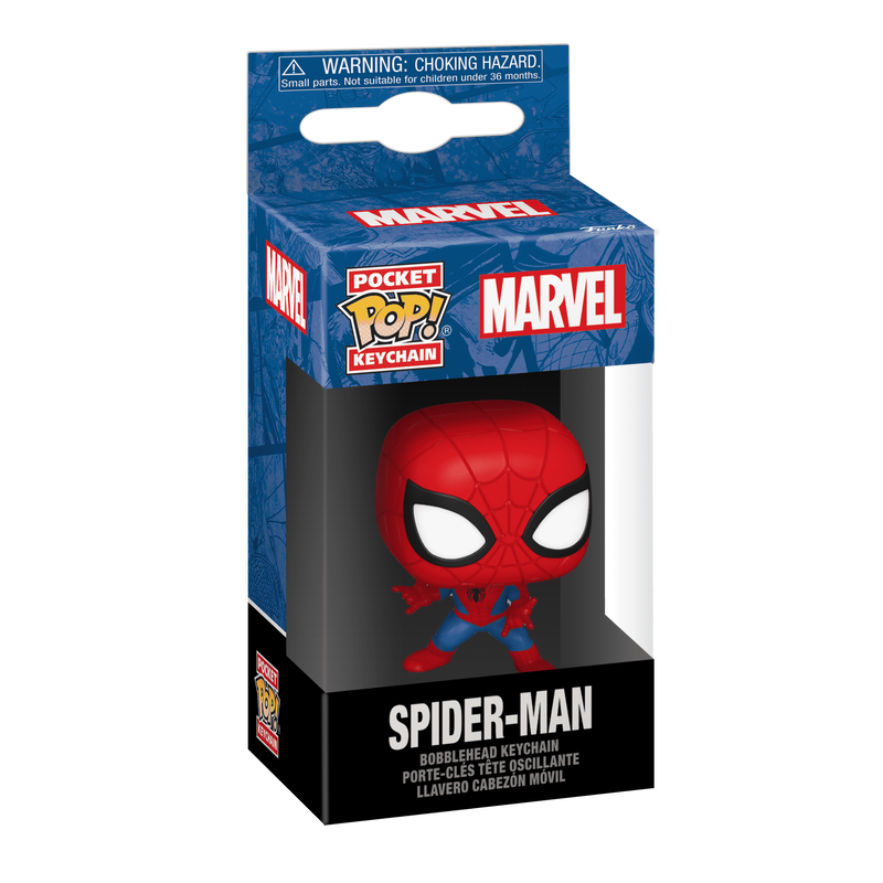 Funko Pocket Pop! Marvel: Spider-Man Bobble-Head Vinyl Figure Keychain (82495) - Fun Planet