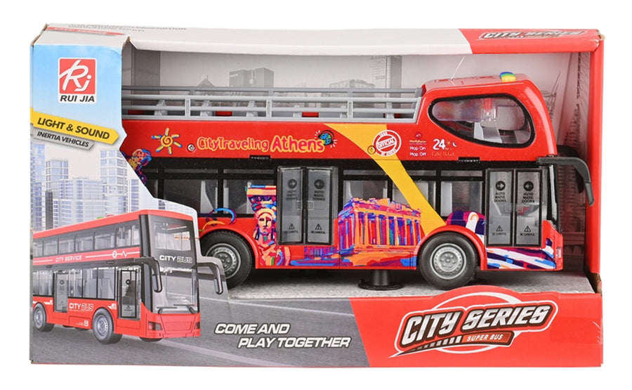 Λεωφορείο Athens Tours Friction με Φώτα και Ήχους (RJ5505B)